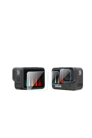 Gopro Hero 9-10-11-12 Black Aksesuar Seti-Su Geçirmez Kılıf-Temperli Cam-Çanta-Silikon Kılıf