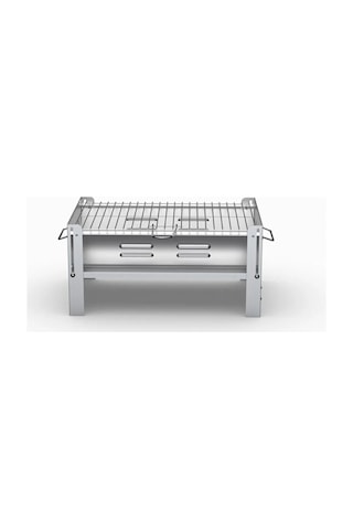 Mangal Katlanabilir Galvaniz Çantalı 0.60mm Kalın Gümüş