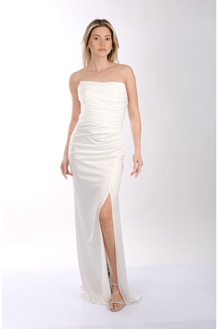 Abiye Elbise Dori 00kb7051 Beyaz