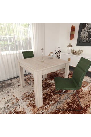 Pasific Home Single Mutfak Yemek Masası, 90x90 cm, Kare, Meşe