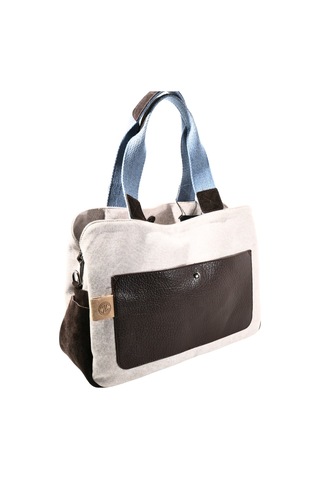 Biem Accessory Biem Bej-kahve Denim Salaş-retro Taş Trok Döşemeli Çanta Çok Renkli