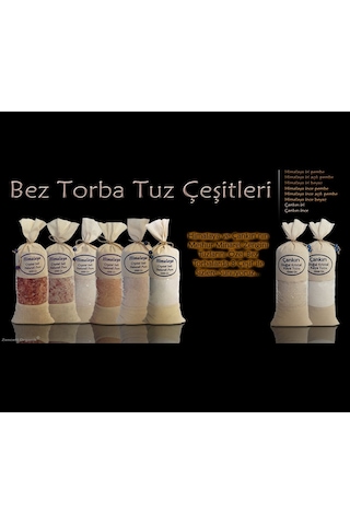 Himalaya Tuzu 1 Kg. Bez Torbada Iri Taneli Pembe Renk Himalaya Orijinal Tuz