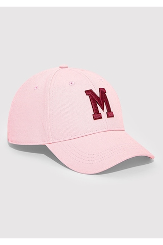 Mavi - M Logo Nakışlı Pembe Şapka 1912255-17865