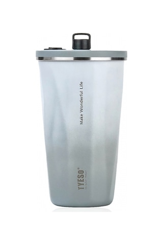 Tyeso Candy Tumbler Vakumlu Paslanmaz Çelik Termos 600 ML - Gri