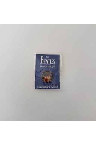 The Beatles Rozet Pinback Button Siyah 89094725