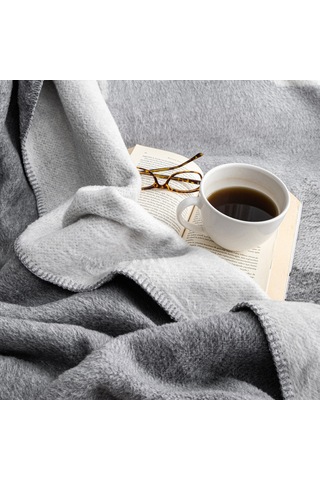 Schafer Home Deer Çift Kişilik Battaniye 200x220 Cm 1 Parça-gri Gri