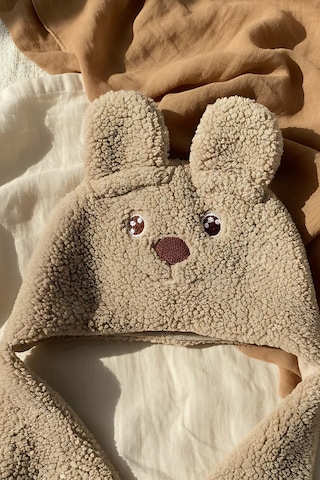 Tavşan Kulaklı Peluş Bebek Kundağı