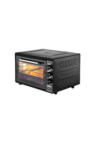 Midi Fırın Kare 38lt Ayarlanabilir Termostat 50 320 C - Saatli 0 - 90 Dk Zil 3 Kademe Hız Ayar Emaye Tepsi