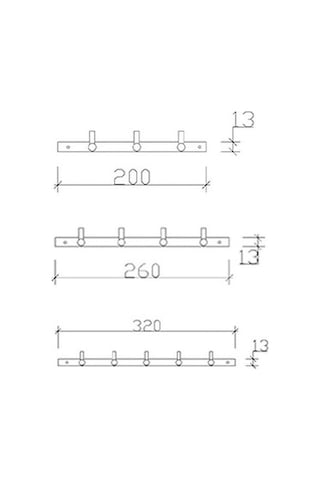 Tema Prima Set 3’Lü Askılık Krom 74303