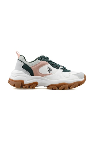 U.S. Polo Assn. Tracky 5fx Kadın Spor Ayakkabı Beyaz Beyaz