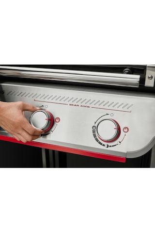 Weber Genesis E-335w Gazlı Barbekü 3 Brülör, Geniş Pişirme Alanı-277 Siyah