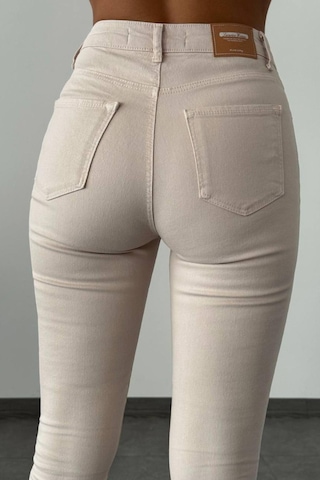 Lacarino 7581 Mira Kadın Jean Pantolon Bej