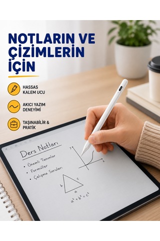 Yüksek Hassasiyetli Eğim Sensörlü Dijital Kalem Usb-c Hızlı Şarjlı Yeni Nesil - Lisinya 06579530