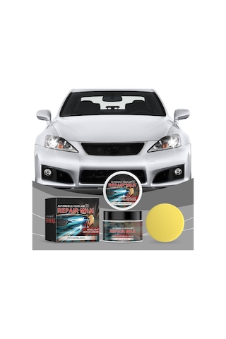 Araba Far Çizik Giderme Kremi, Far Temizleme, Parlatma, Yenileme, Çizik Sararma, Kristal Kaplama Maddesi 100g,jwcwsq