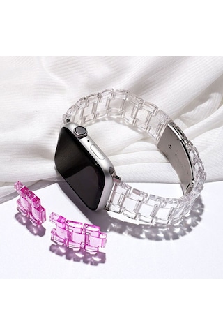 E2M Apple Uyumlu Watch 42-44mm KRD-22 Candy Leylak Kordon
