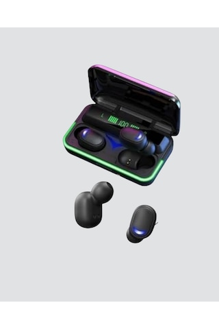 Bluetooth 5.1 Oyuncu Kulaklığı Led Ekranlı Powerbank Kulaklık Standart