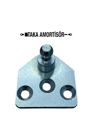 Gazlı Amortisör Montaj Braketi Küre 10-3 Delikli Havşalı Krom