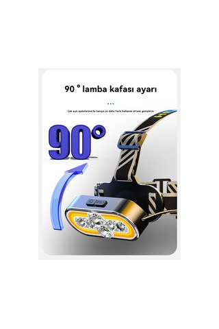 Jian Fan 8led Güçlü Işık Siyah