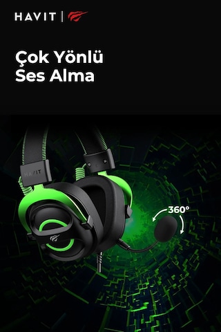 Havit Gamenote H2002E Kablolu Çıkarılabilir Mikrofonlu Oyuncu Kulaklığı