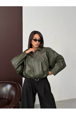 Verymoda Suni Deri Mont F2035 Haki
