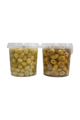 Sadıcım Kırma 650 Gr + Izgara 600 Gr Yeşil Zeytin Pet Kavanoz