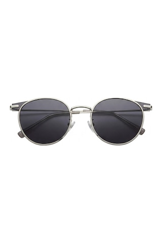 Sanches Yuvarlak Metal Güneş Gözlüğü Füme Cam Uv400 Koruma Unisex 52mm L Beden Yeşil - Turuncu