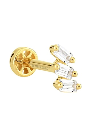 Altın Baget Tragus Piercing 14 Ayar Tria (536017553) Altın