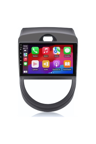 Kia Soul Araç Multimedya Android Ekran Carplay Navigasyon Cihazı Double Teyp 4+64 9" 11-13 Gri Navımex