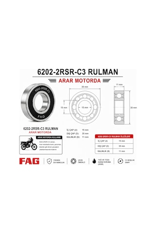 6202-2rsr-c3 Rulman-bilya Fag - Arr6202fag