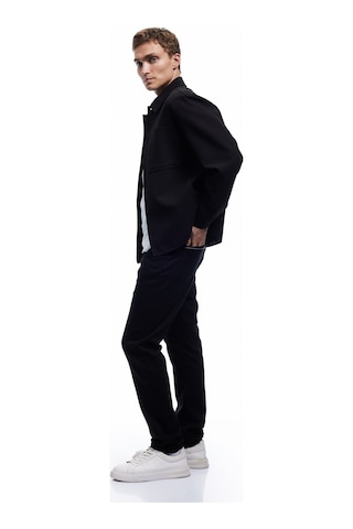 Koton Normal Bel Düğmeli Pamuklu Cep Detaylı Gabardin Pantolon Siyah 6wam40063hw Siyah