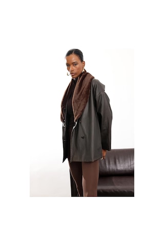 Acı Kahve Şal Yaka Deri Mont 99808 Acı Kahverengi