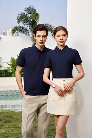 New Performance Premium Polo T-shirt 100% Pamuk Merserize Lacivert