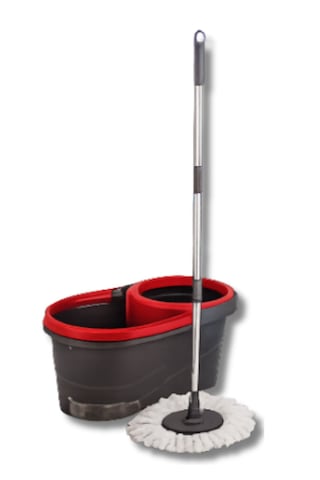 Pass 14 Litre Dönerli Mop Kovası Seti Ayarlanabilir Özellikli 5 Parça Microfiber Temizlik Seti