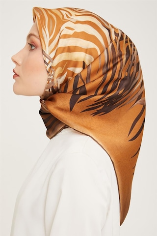Armine Twill İpek Eşarp 23ka9038 03 Turuncu