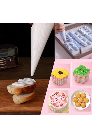 Porsima 165 50 Adet Krema Sıkma Torbası Kek Pasta Krema Poşeti