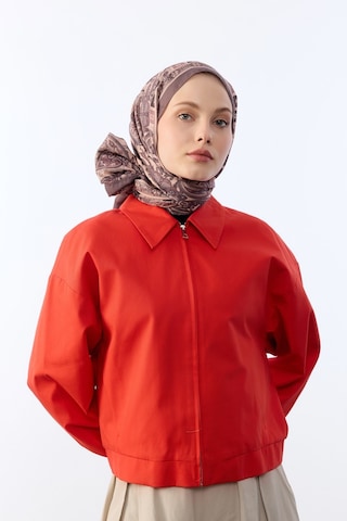 Mirsoy Scarf Asya Etnik Desen Şal Açık Vizon