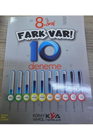 8. Sınıf Fark Var 10 Deneme Koray Varol Yayınları