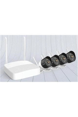 Tenda K4w-3tc 4 Kanal Nvr Kayıt Cihazı + 4 Adet Outdor Ip Wifi Bullet Kamera Set Kdo