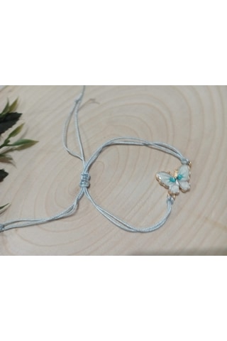 Modern Beyaz Kelebek Bileklik Beyaz