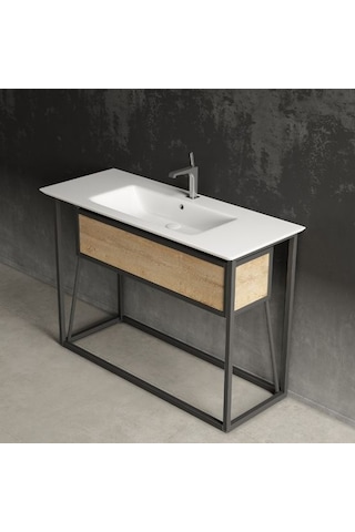 Sanovit Sharp 105 CM Konsollu Süper Ince Lavabo Beyaz