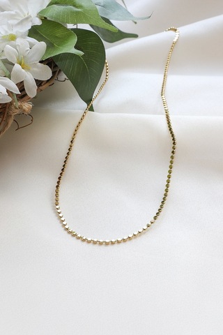 Çelik Pul Model Kolye Çok Renkli