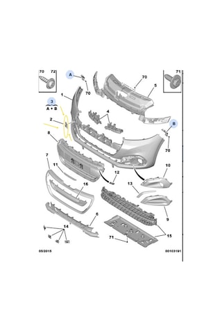 1613479380ön Tampon Çeki Demir Kapağı Peugeot 2008 2015-18