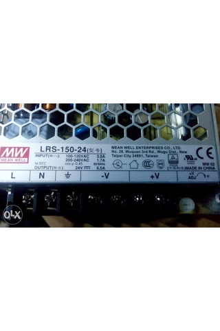 Meanwell Lrs-150-24 150W 6,5 Amper Led Trafo Adaptör Güç Kaynağı