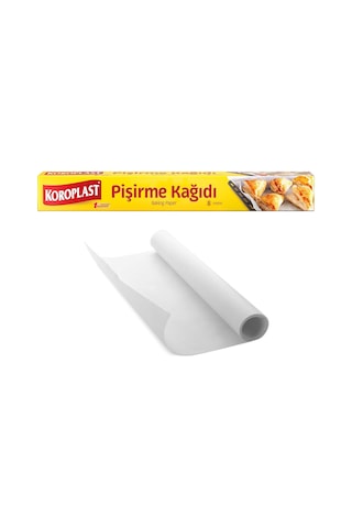 Ayrex Koroplast Pişirme Kağıdı 8 Mt, Helal Sertifikalı Ve Bpa İçermez 37cm X 8mt, Fırında Tavuk, Et, Tatlı, B Diğer