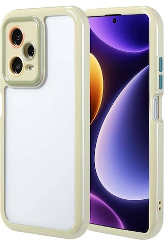 Xiaomi Redmi Note 12 Pro Plus 5g Kılıf Kamera Korumalı Renkli Kenar Ve Çerçeve Tasarımlı Zore Vitami Yeşil