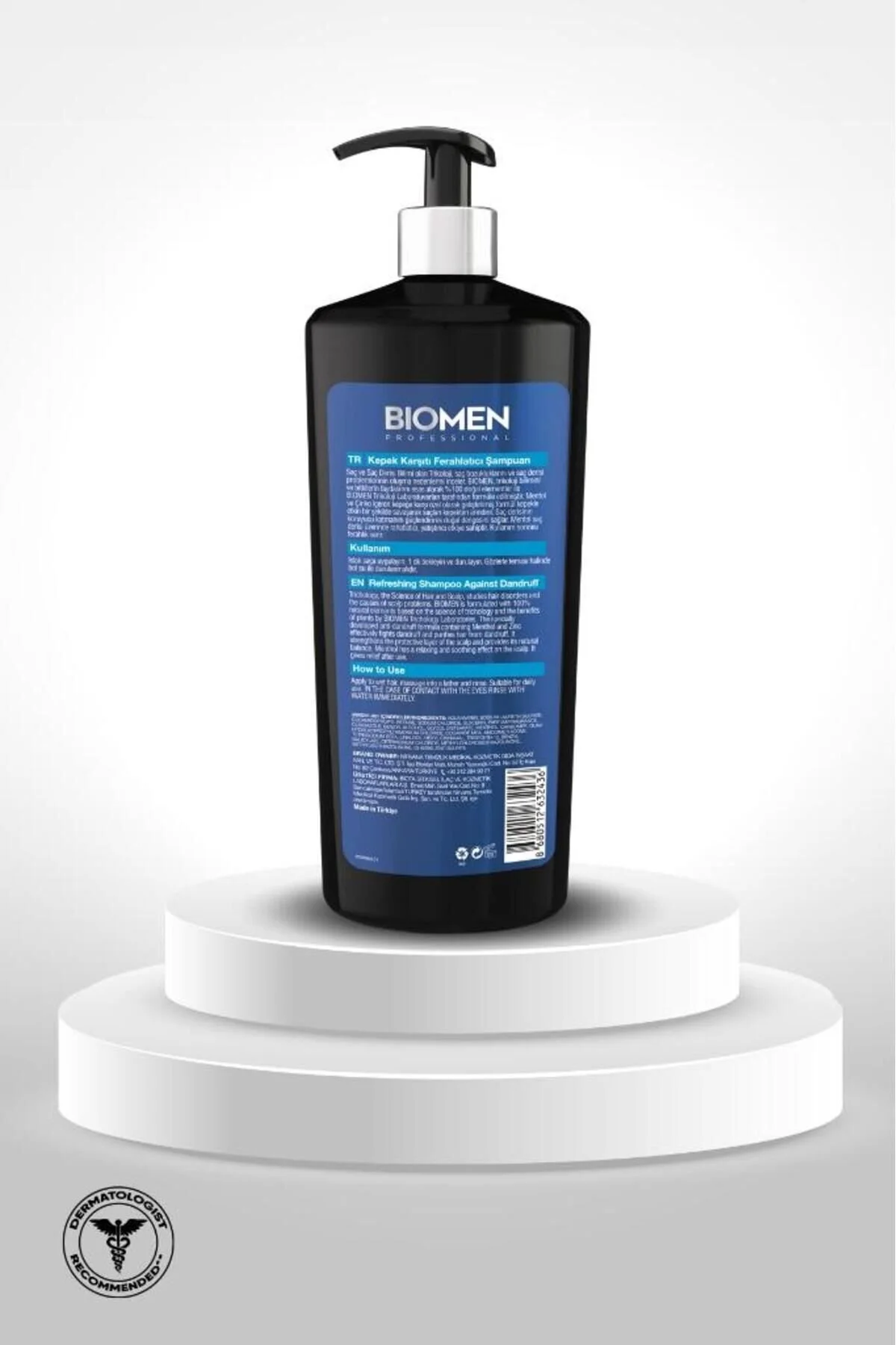 Şampuan 1000ml Kepek Karşıtı Mentollü Tüm Saç Tipleri