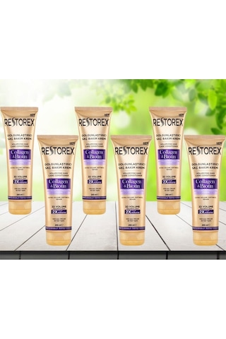 Restorex Collagen & Biotin Dolgunlaştırıcı Saç Bakım Kremi 6 x 250 ML