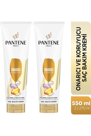 Pantene Onarıcı ve Koruyucu Saç Bakım Kremi 2 x 275 ML