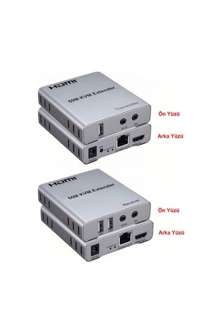 Hdmı 60m Kvm Extender + Audio Alıcı Verici 1080p Cat6 Hdmı Uzatıcı