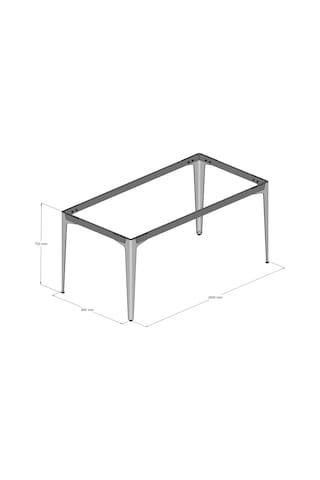 Api Design Vtr Metal Ofis Çalışma Masa Ayağı Ahşap-cam-mermer İçin Uygun Siyah